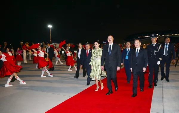 Azerbaijan's President Arrives in China for Working Visit