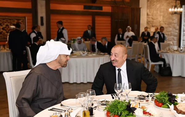 President Ilham Aliyev Hosts Official Luncheon for UAE President in Shusha