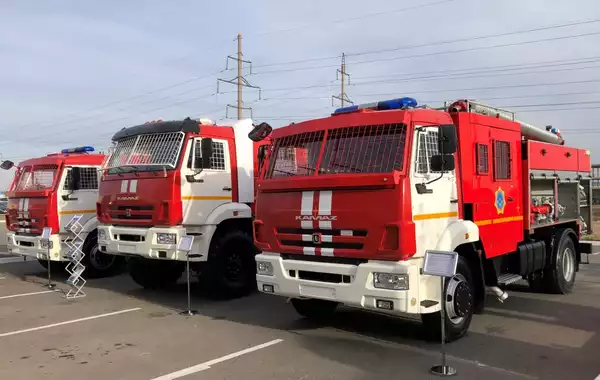 Azerbaijan Donates 10 KamAZ Fire Trucks to Kyrgyzstan