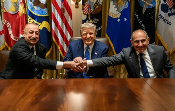 Trump Shares Video of Azerbaijani-Armenian Leaders’ White House Meeting – VIDEO