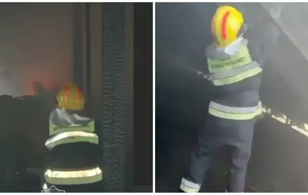 Blaze Engulfs Kindergarten Building in Kazakhstan's Village - VIDEO