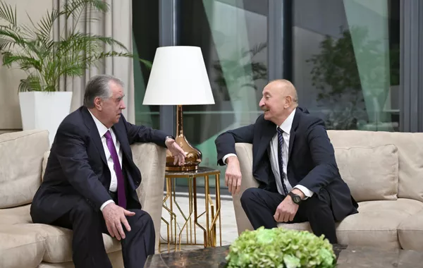 Aliyev, Rahmon Praise Friendly Relations Between Azerbaijan, Tajikistan