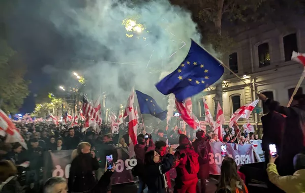 Georgians Protest Marking Anniversary of Controversial Elections