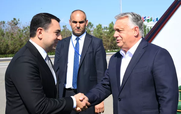 Hungarian PM Arrives in Gabala for OTS Summit