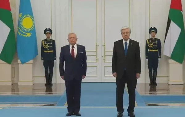 Jordan’s King Arrives at Akorda