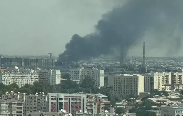Firefighters Contain Blaze at Uzbekistan’s Almazar District Plant in Record Time