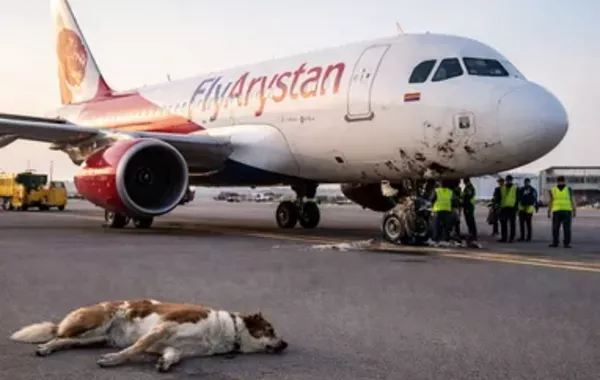 Plane Collides With Dog on Runway in Kazakhstan