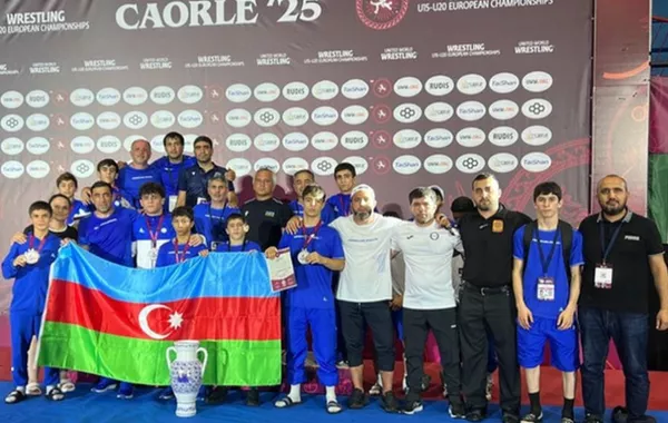 Azerbaijan U15 Wrestling Team Crowned European Champions