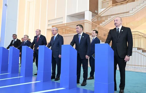 President Ilham Aliyev, OTS Summit Participants Attend Turkic Civilization Center Groundbreaking