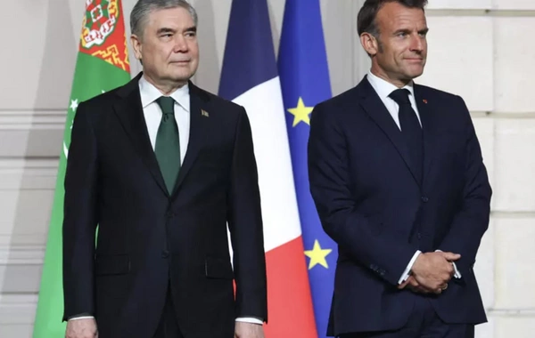 Macron Holds Rare Elysee Meeting with Turkmenistan's Leader to Discuss Gas Reserves