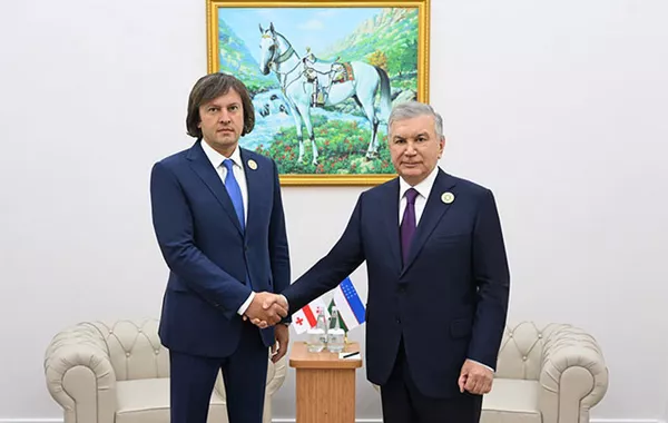 Uzbek Leader, Georgian PM Discuss Expanding Trade and Cultural Cooperation