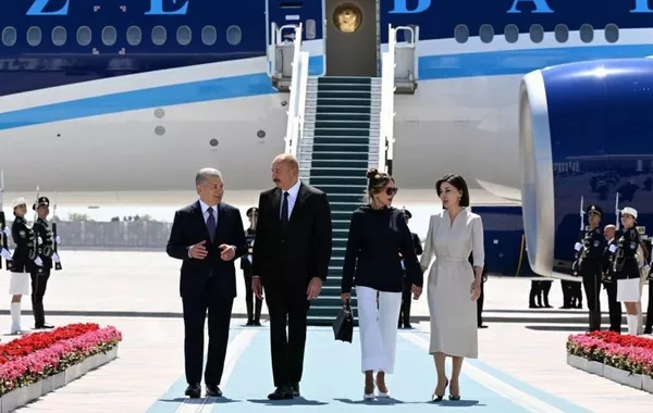 Azerbaijani President and First Lady Arrive in Uzbekistan's Bukhara