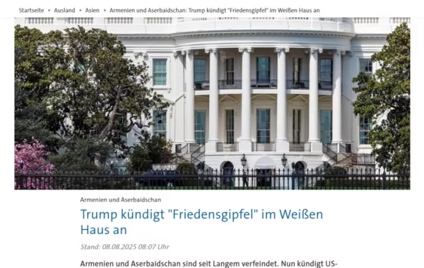 German Media Highlights Forthcoming Azerbaijan-Armenia Leaders’ Meeting in Washington