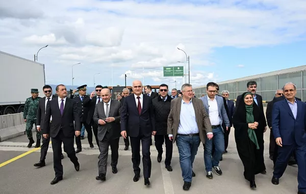 Azerbaijan, Russia, and Iran Officials Visit Key North-South Corridor Sites