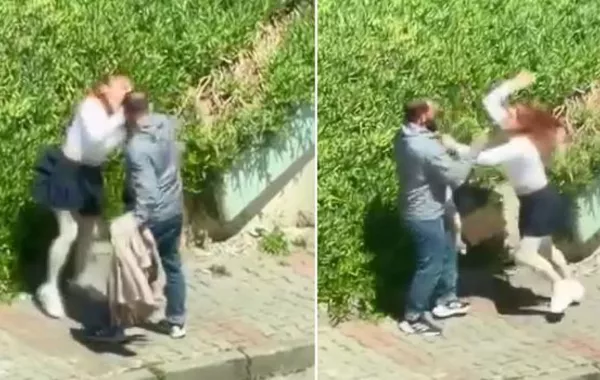 Daylight Attack: Man Assaults Woman in Türkiye's Maltepe -  VIDEO