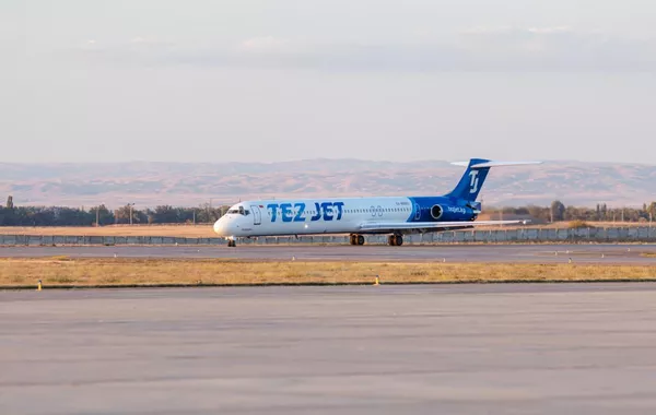 Plane Tilts Onto Its Side After Emergency Landing at Kyrgyz Airport