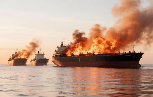 Iran Claims Three Tankers Hit Mines on Prohibited Hormuz Route - VIDEO