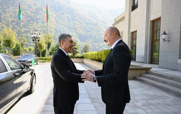 Azerbaijani Leader, Turkmen People’s Council Chairman Discuss Key Turkic States Summit in Gabala