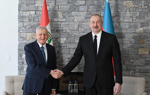 Azerbaijani, Iraqi Presidents Discuss Development of Bilateral Ties in Davos