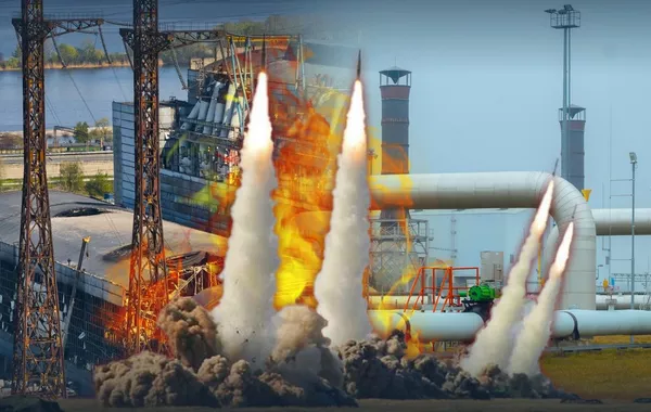 Russian Strikes Hit Gas, Energy Facilities in Ukraine