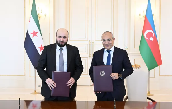 Azerbaijan, Syria Sign Energy Cooperation Deal During President Al-Sharaa’s Visit