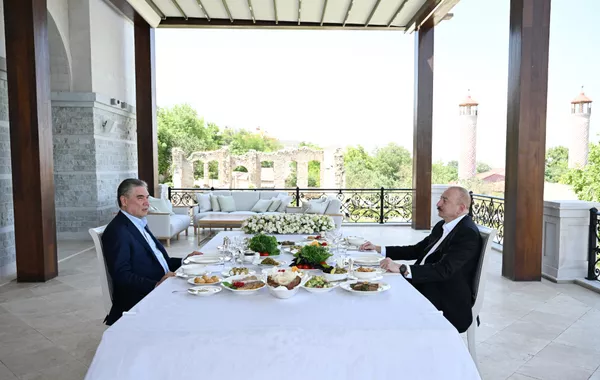President Ilham Aliyev and Gurbanguly Berdimuhamedov Had Joint Dinner in Shusha