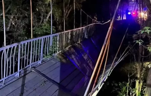 Pedestrian Bridge Collapses With People On It in Kazakhstan
