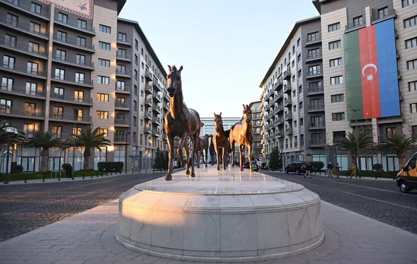 President Ilham Aliyev Tours Baku White City