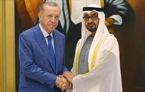 Turkish, UAE Presidents Discuss Bilateral Ties, Regional Issues