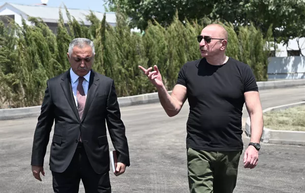 President Ilham Aliyev Inspects Restoration Efforts in Khojaly's Tazabina Village