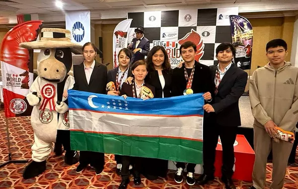 Uzbekistan’s Junior Chess Masters Make Bold Moves, Secure Three Medals in Peru