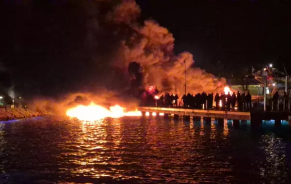 Fire Engulfs 8 Luxury Yachts in Türkiye's Bodrum, Linked to Azerbaijani Businessman