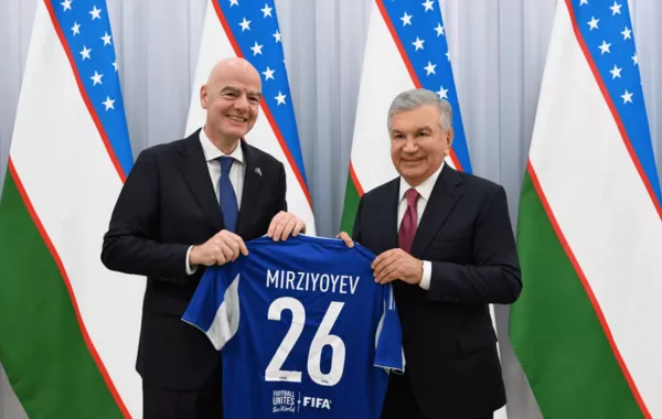 Mirziyoyev Meets Infantino as Uzbekistan, Azerbaijan Set to Co-Host FIFA U-20 World Cup