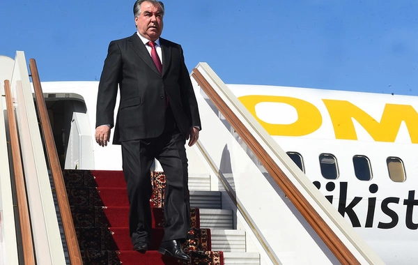 Tajikistan President Departs for Saint Petersburg, Russia