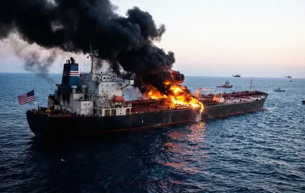 Iran Attacks Tanker After Attempted Transit on US Navy Route