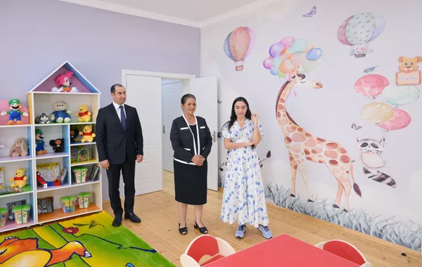 Heydar Aliyev Foundation VP Leyla Aliyeva Attends Opening of Kindergartens in Azerbaijan's Shamakhi