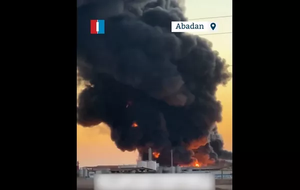 Fire Erupts at Industrial Complex in Southern Iran - VIDEO