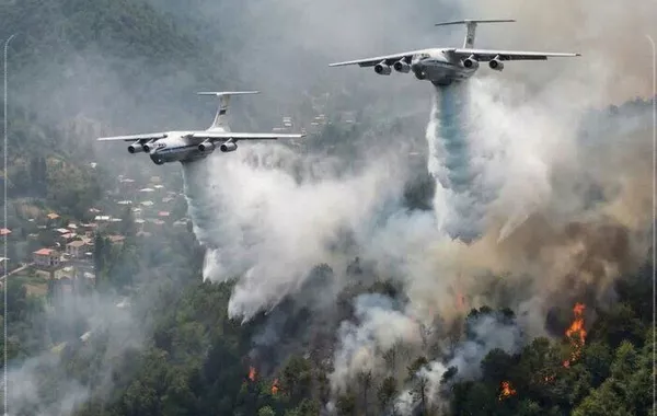Belarus, Türkiye Join Efforts to Combat Mazandaran Forest Fire in Iran