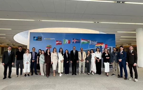 Azerbaijani Journalists Visit NATO Headquarters on 150th Anniversary of National Press