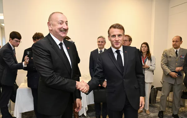 Azerbaijani, French Presidents Meet in Copenhagen