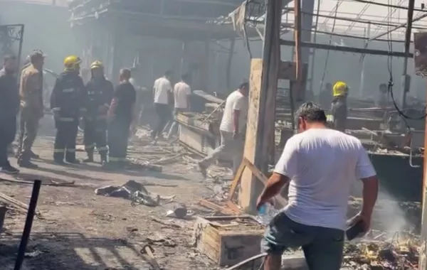 Major Fire Ravages Bukhara Market, Damaging 80% of Complex in Uzbekistan