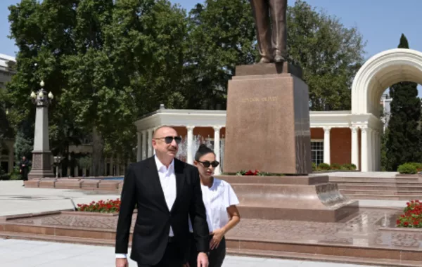 Azerbaijani President, First Lady Visit Ganja