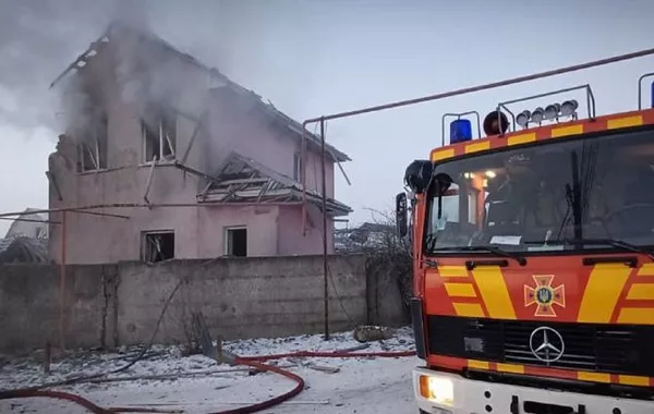 Russian Drones Attack Odesa, Fires Damage Homes