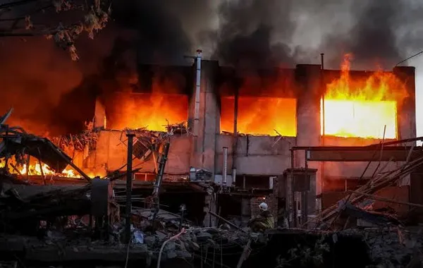 Russian Strike Damages Ukrainian Thermal Power Plant