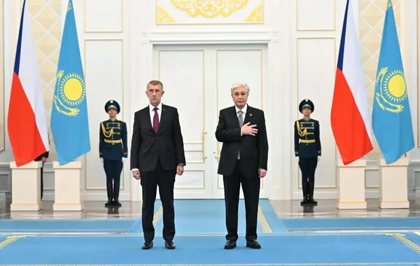 Czech PM Arrives at Akorda Palace for High-Level Talks in Kazakhstan