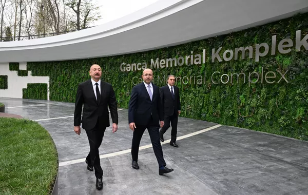Azerbaijani President Unveils Ganja Memorial Complex on Remembrance Day