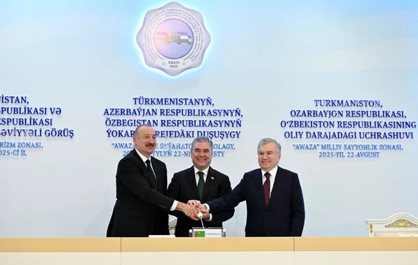 Azerbaijani, Turkmen, Uzbek Leaders Make Joint Statement on High-Level Meeting Outcomes