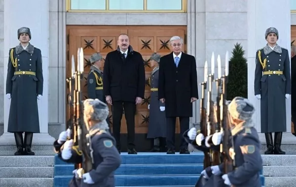 Live from Presidential Palace: Azerbaijani President’s Arrival and Welcome Ceremony in Kazakhstan