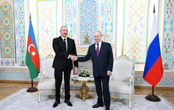 Azerbaijani and Russian Presidents Meet in Dushanbe