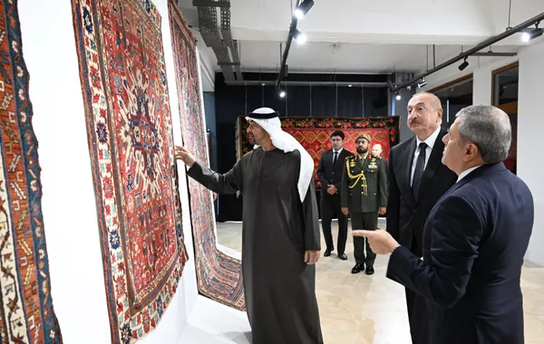 Presidents of Azerbaijan and UAE Visit Shusha Branch of National Carpet Museum